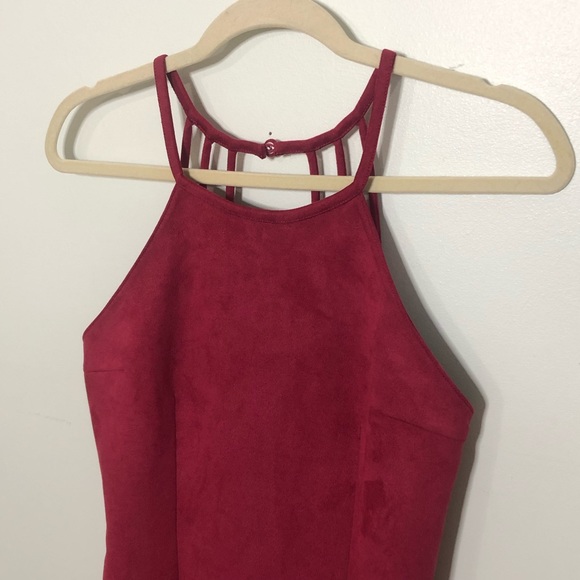 Urban Outfitters Suede Cocktail Dress - Picture 2 of 6